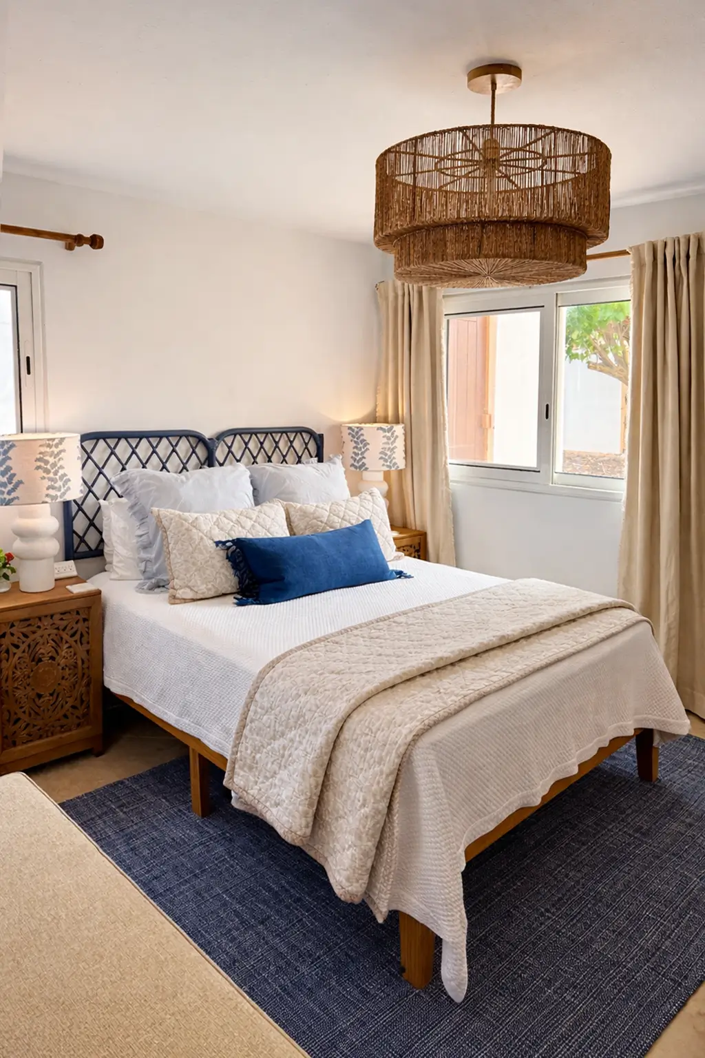 Coral Cove bedroom — coastal detail and refined comfort