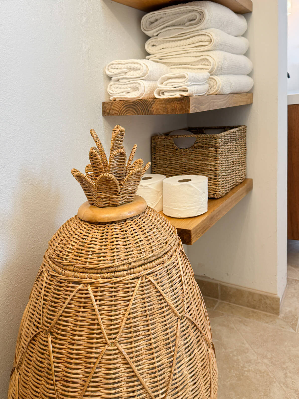 Downstairs shared bathroom — spacious and beautifully appointed