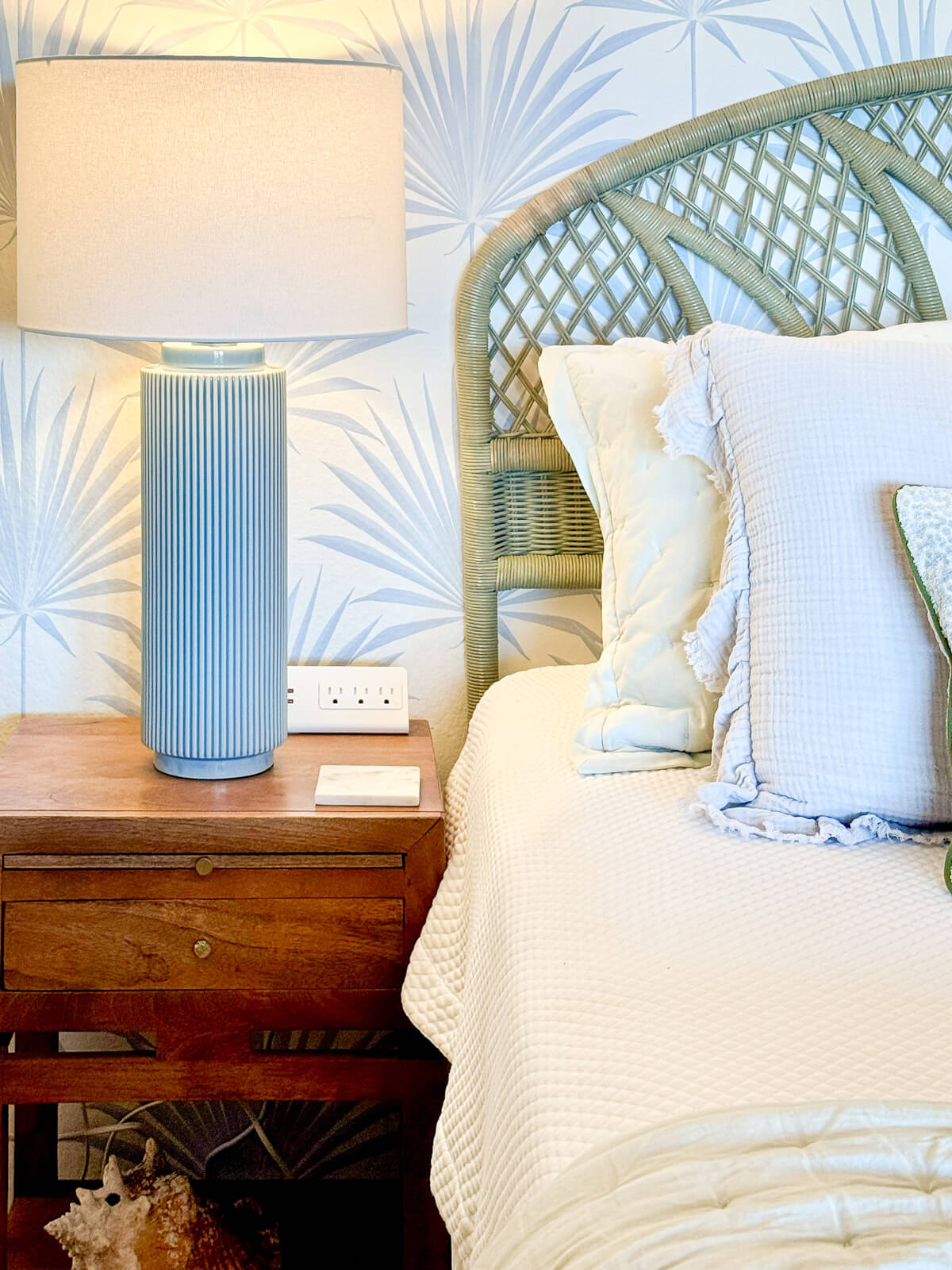 Palm Haven bedroom — relaxed island feel