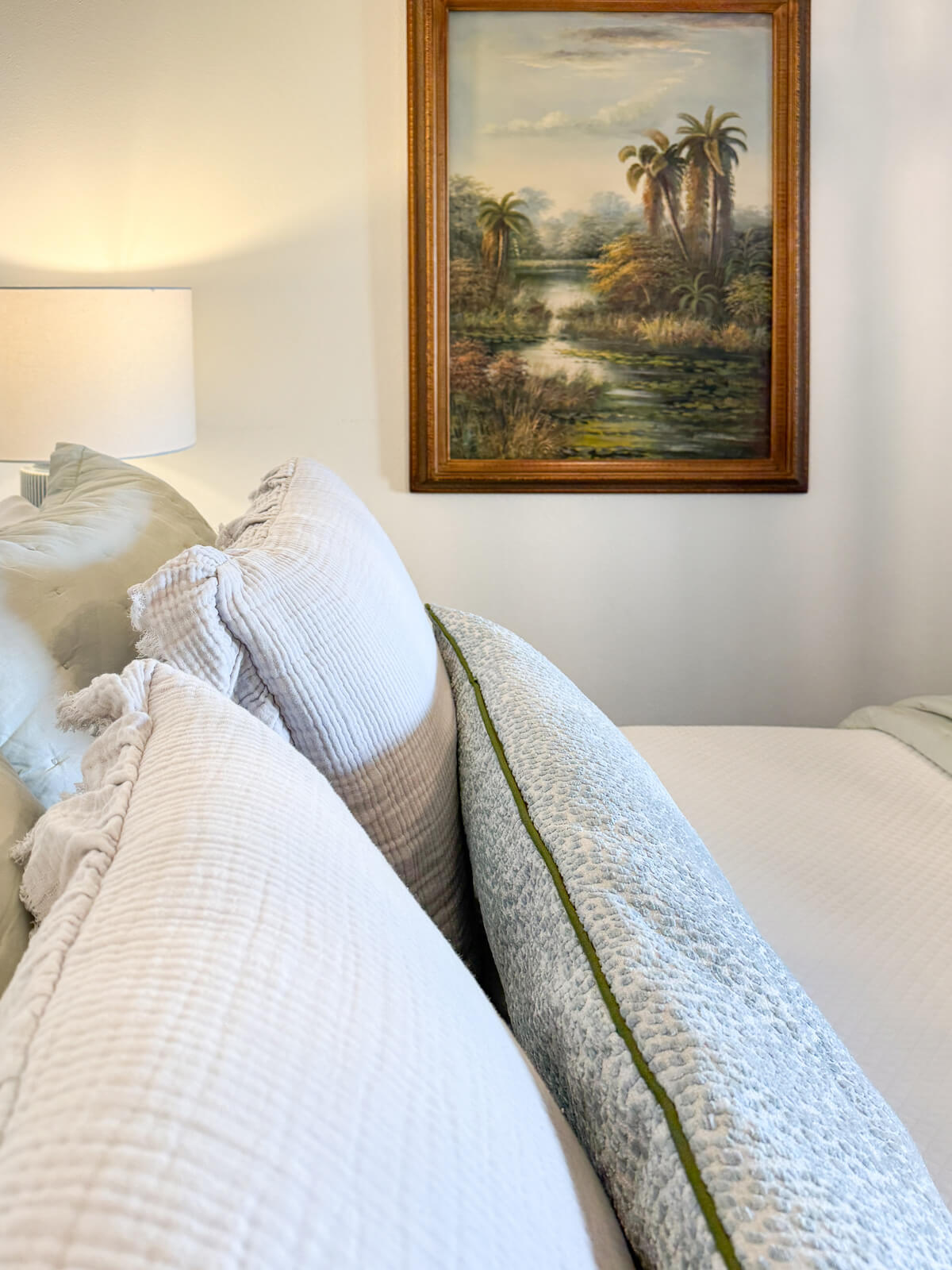 Palm Haven — soft morning light and palm-inspired details