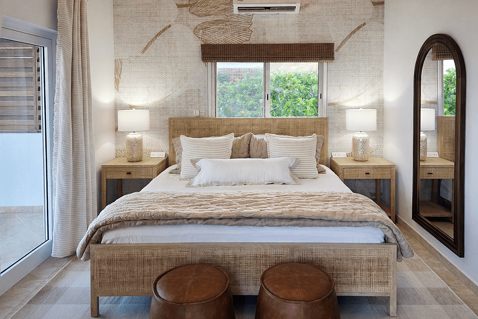 Sunrise bedroom — light-filled coastal retreat