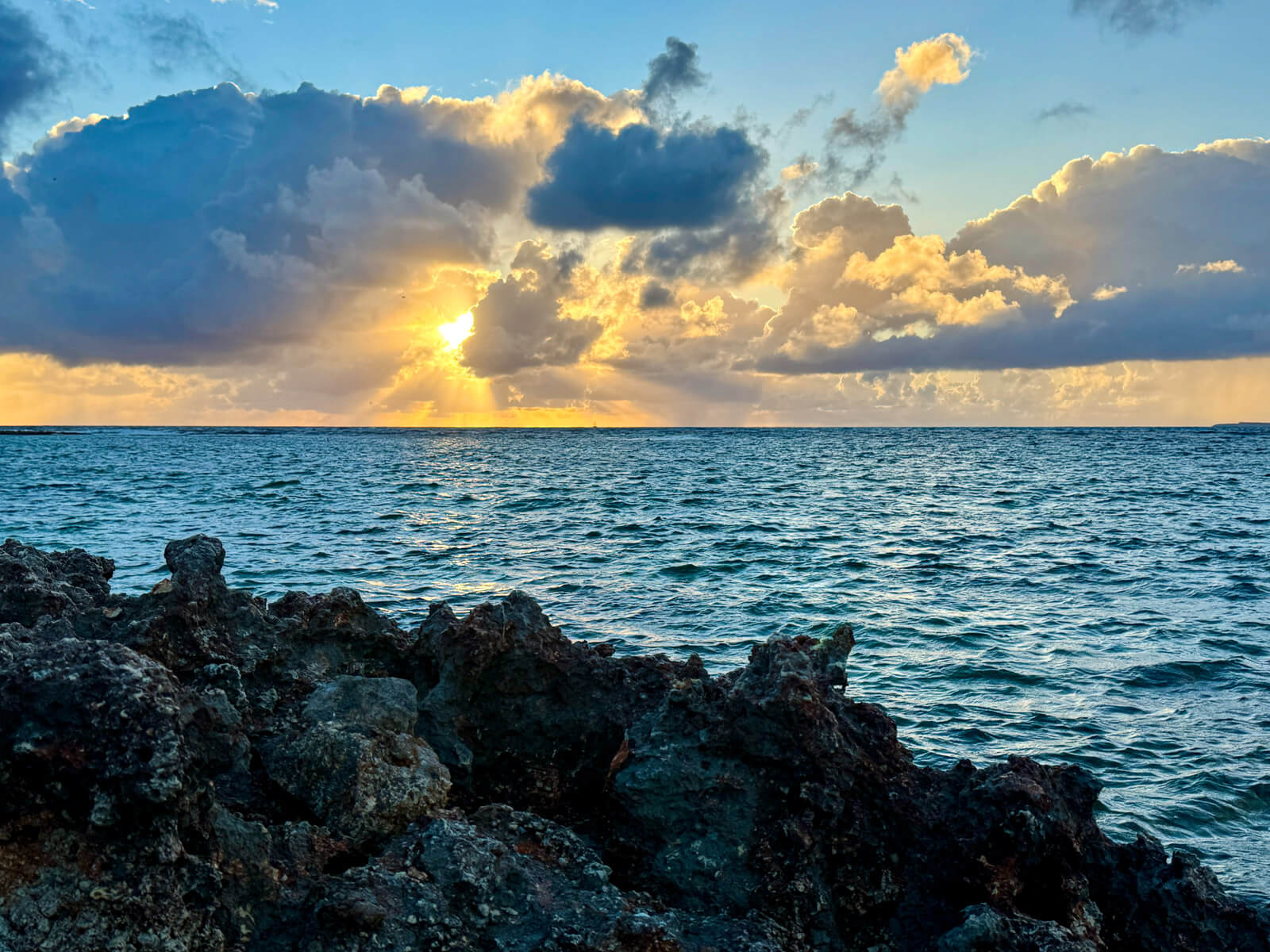 The Dock — uninterrupted oceanfront view from Villa Bénie