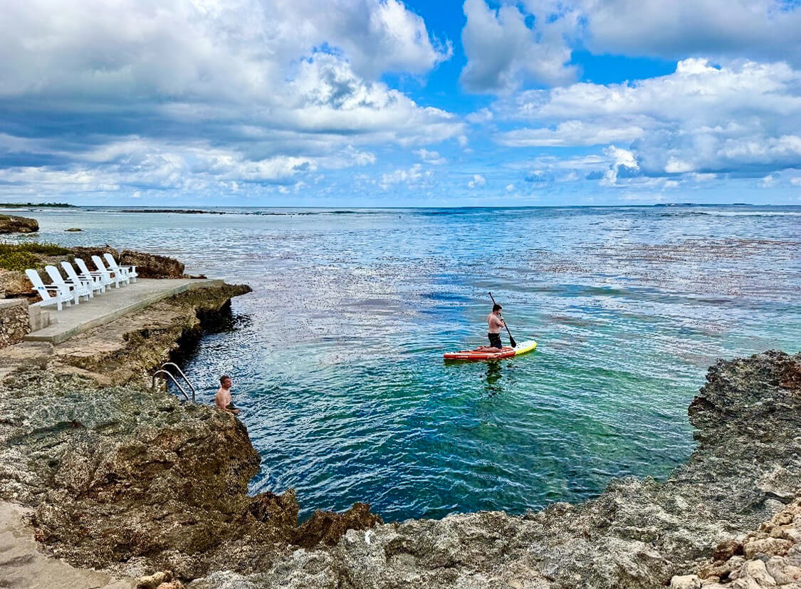 The Dock — Villa Bénie waterfront, where the land meets the sea