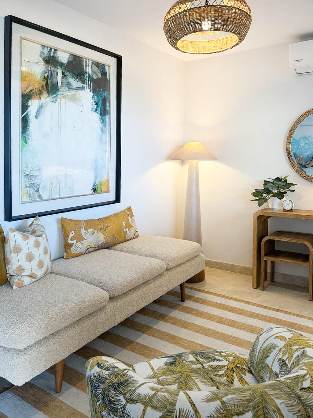 The Parlor — natural light and ocean views beyond