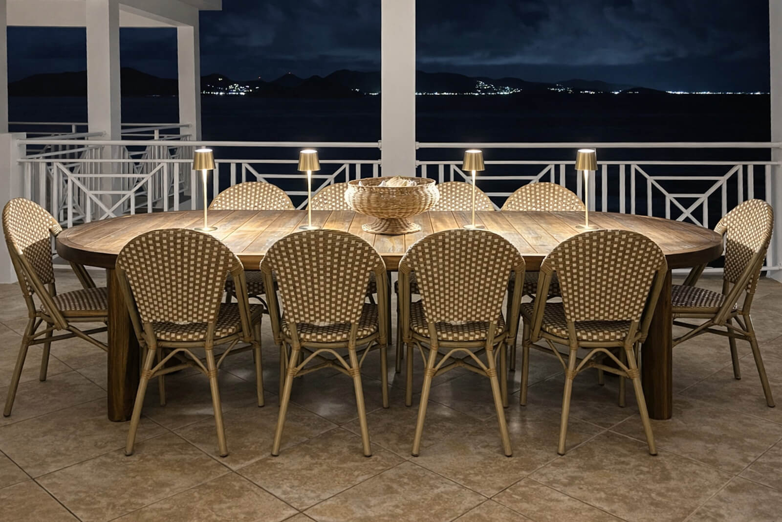 Upper Patio — large dining table for shared meals