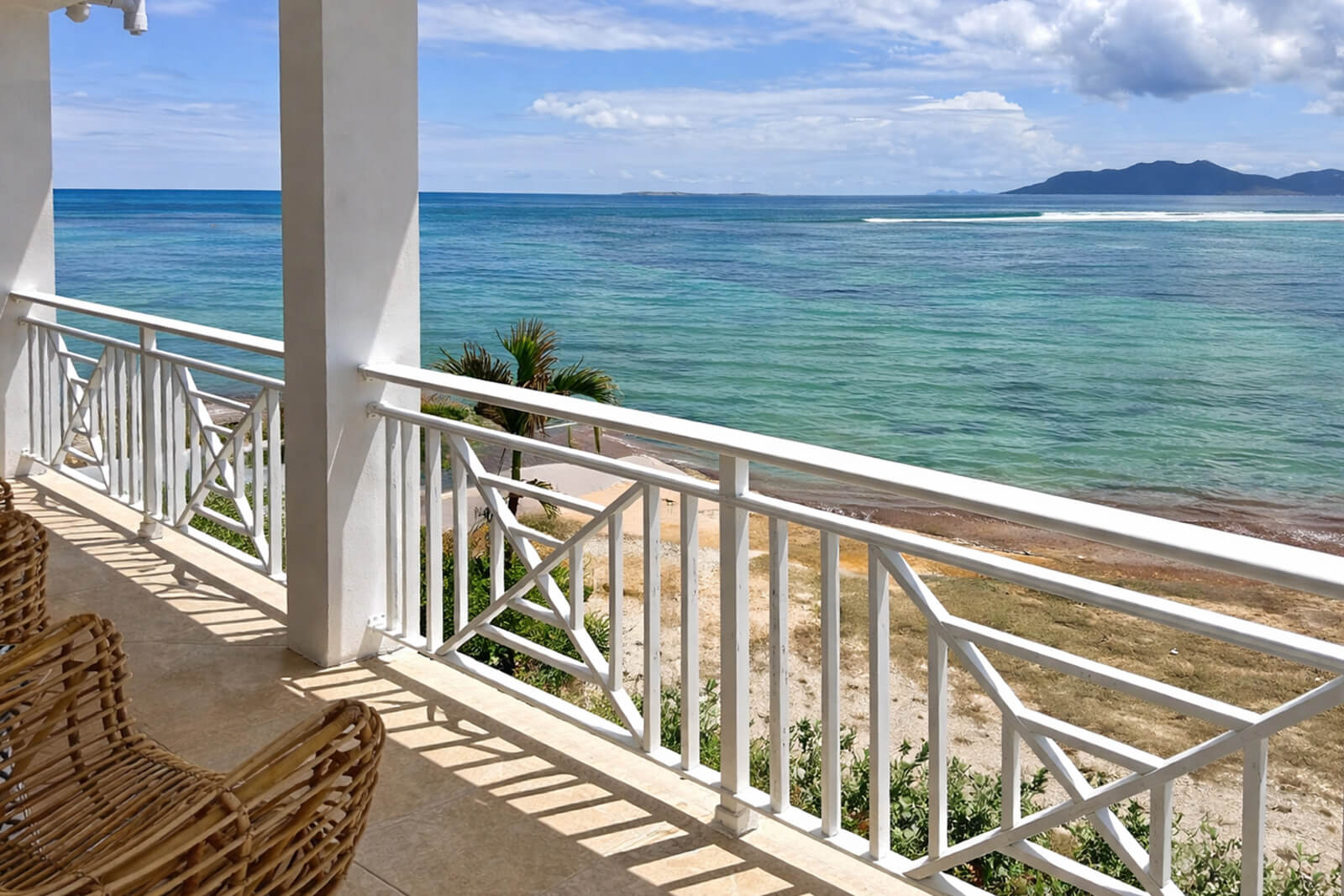 Upper Patio — best seat in the house for ocean views